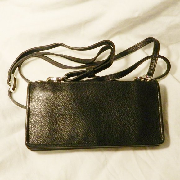 Brighton $245 Bellaire Rockmore Wallet with Strap Jewel Black NWT - Picture 3 of 4
